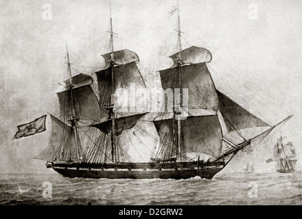 Rivoluzione greca 1821 la nave Kimon utilizzato dai rivoluzionari Foto Stock