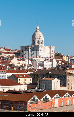 Lisbona (Portoghese: Lisboa) la città capitale del Portogallo, Europa - che si affaccia sulla città capitale Foto Stock