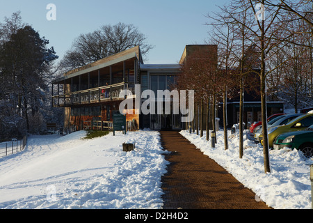 YORKSHIRE SCULPTURE PARK neve invernale Foto Stock