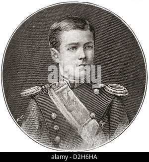 Nicholas II, 1868 - 1918. Visto qui di età compresa tra i 14. Ultimo Imperatore di Russia, Granduca di Finlandia, e titolare re di Polonia. Foto Stock