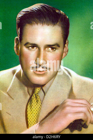ERROL FLYNN (1909-1959) Australian film attore circa 1940 Foto Stock