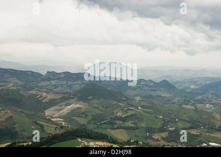 San-Marino - Bird-eye Foto Stock