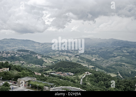 San-Marino - Bird-eye Foto Stock