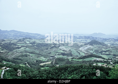 San-Marino - Bird-eye Foto Stock