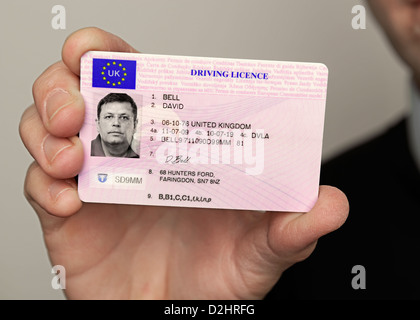 Regno Unito la patente di guida Foto Stock