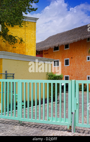 Esterno della casa in Messico Foto Stock