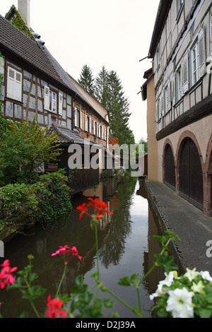 Wissembourg, Francia, un ramo del volume nella Città Vecchia Foto Stock