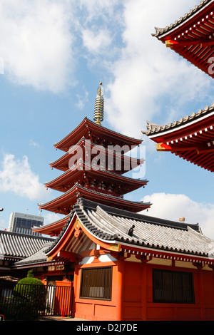 Kannon Asakusa, buddista, dettaglio, Pagoda Foto Stock