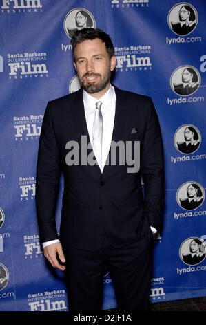 Sanata Barbara, California, Stati Uniti d'America. Il 25 gennaio 2013. Ben Affleck di presenze per Santa Barbara International Film Festival (SBIFF) Moderna Master Award omaggio a Ben Affleck, Arlington Theatre, Santa Barbara, CA 25 gennaio 2013. Foto Da: Michael Germana/Everett raccolta/ Alamy Live News Foto Stock