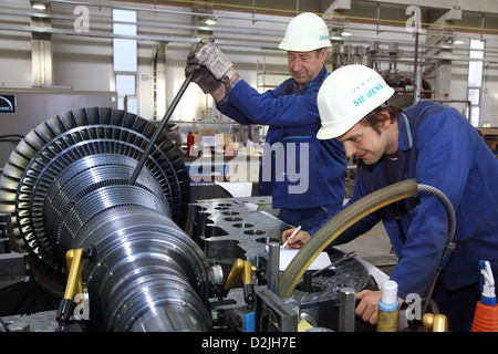 Goerlitz, Germania, produzione di turbine a vapore presso Siemens Foto Stock