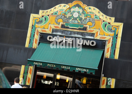 Caffe Onu a Londra nel quartiere di Soho, Regno Unito Foto Stock