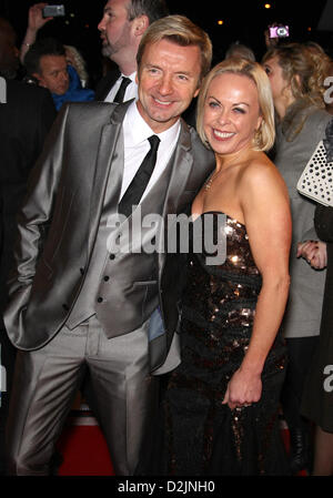 CHRISTOPHER DEAN & Jayne Torvill NATIONAL TELEVISON AWARDS red carpet arrivi Londra Inghilterra REGNO UNITO 23 Gennaio 2013 Foto Stock