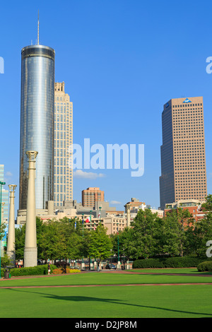 Il Centennial Olympic Park, Atlanta, Georgia, Stati Uniti d'America Foto Stock