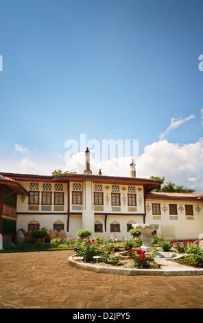 Fontana in Crimea Khan palace cortile anteriore Bakhchisaray Ucraina Foto Stock