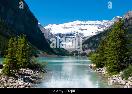 Area del Lago Louise e montagne, AB, Canada Foto Stock