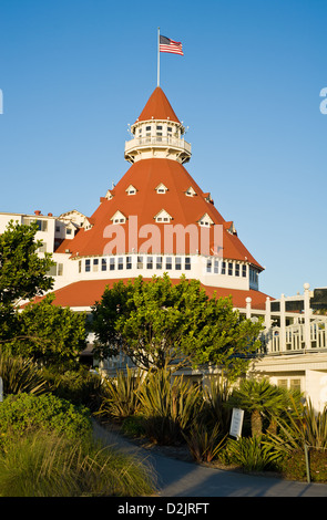 Hotel del Coronado è un resort e una pietra miliare storica nazionale su Coronado Island, vicino a San Diego, California. Foto Stock