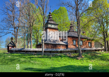 Greco Ortodossa cattolica chiesa dedicata ai Santi Cosma e Damiano in Bartne, Polonia, l'Europa. Foto Stock