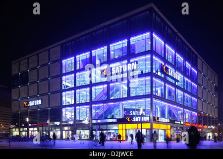 Berlino, Germania, Saturno department store presso la Alexanderplatz di Berlino Foto Stock