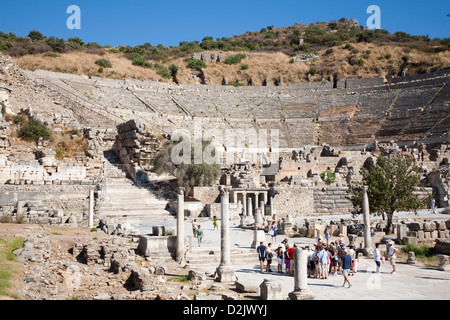 Asia, la Turchia, Anatolia, Efeso, grande teatro Foto Stock