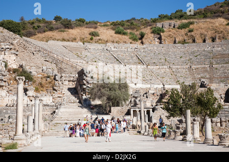 Asia, la Turchia, Anatolia, Efeso, grande teatro Foto Stock