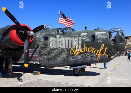 Un consolidato B-24 Liberator un americano bombardiere pesante ora posseduta dalla collings foundation Foto Stock