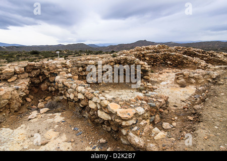 Los Millares. Età del rame sito archeologico. Almeria, Spagna Foto Stock