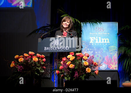 L'attrice Sally Field appare al ventottesimo Santa Barbara International Film Festival. (Foto di Scott London) Foto Stock