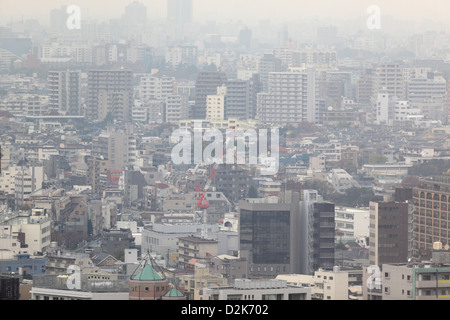 Tokyo, Giappone, smog sulla città Foto Stock