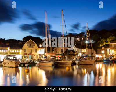 Padstow porto al tramonto, Cornwall Inghilterra REGNO UNITO Foto Stock