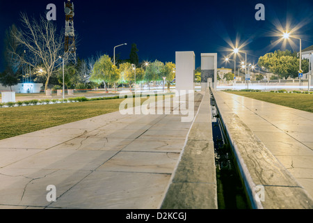 Fontana di acqua un monumento a Castro Verde, Alentejo, Portogallo Foto Stock