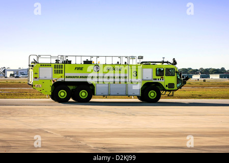 Dall'Aeroporto di Sarasota fuoco e di salvataggio carrello Foto Stock