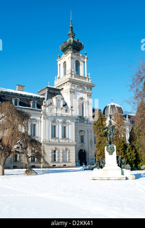 Dettaglio del Castello Festetics a Keszthely, Ungheria Foto Stock