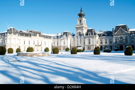 Dettaglio del Castello Festetics a Keszthely, Ungheria Foto Stock