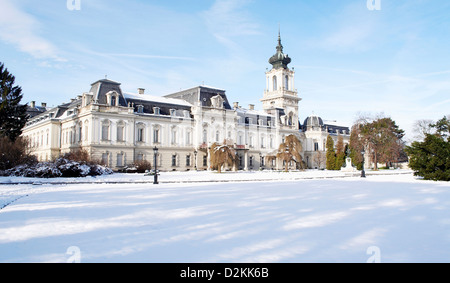 Dettaglio del Castello Festetics a Keszthely, Ungheria Foto Stock