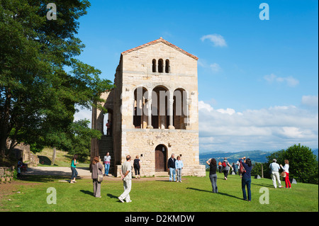 Santa Maria de Naranco, IX secolo pre-romanico, Sito Patrimonio Mondiale dell'Unesco, Oviedo, Spagna Foto Stock