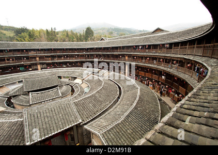 Il Fujian Tulou casa in Cina Foto Stock