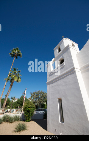 La Madonna del Perpetuo Soccorso chiesa della Missione, Scottsdale, vicino a Phoenix, Arizona, Stati Uniti d'America, America del Nord Foto Stock