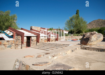 Taliesin West, casa personale di Frank Lloyd Wright, vicino a Phoenix, Arizona, Stati Uniti d'America, America del Nord Foto Stock