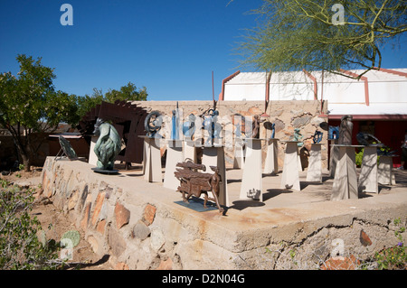 Taliesin West, casa personale di Frank Lloyd Wright, vicino a Phoenix, Arizona, Stati Uniti d'America, America del Nord Foto Stock