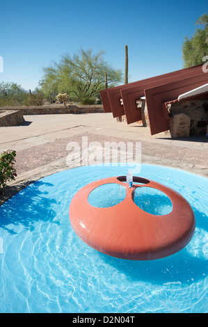 Taliesin West, casa personale di Frank Lloyd Wright, vicino a Phoenix, Arizona, Stati Uniti d'America, America del Nord Foto Stock