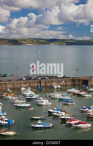 Saundersfoot Harbour, Pembrokeshire, Dyfed, Wales, Regno Unito, Europa Foto Stock