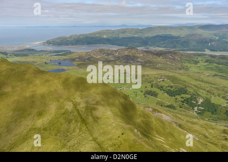 Fotografia aerea nel Parco Nazionale di Snowdonia Foto Stock