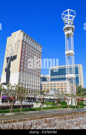 Fontana nella metropolitana di Atlanta, Atlanta, Georgia, Stati Uniti d'America, America del Nord Foto Stock