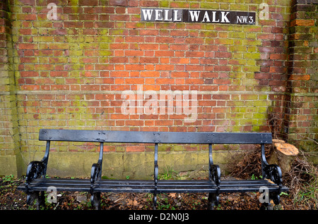 Pure a piedi, Hampstead, Londra Foto Stock