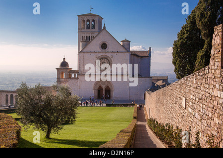 Basilica di San Francesco ad Assisi, Umbria, Italia. Foto Stock