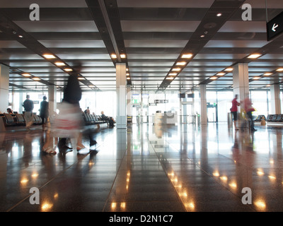Area di attesa, l'aeroporto di Zurigo, Zurigo, Svizzera, Europa Foto Stock