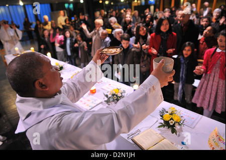 Il Giovedì Santo, durante la settimana di Pasqua celebrazione, Parigi, Francia, Europa Foto Stock