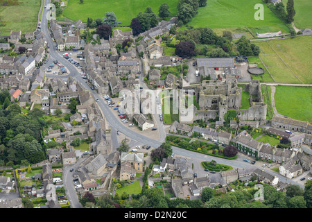 Fotografia aerea di Leyburn North Yorkshire Foto Stock