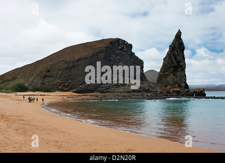 Paesaggio vulcanico di Isla Bartolome, Isole Galapagos, Ecuador Foto Stock