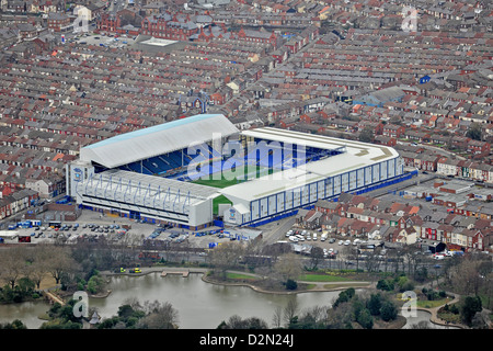 Fotografia aerea del Goodison Park e dintorni Foto Stock